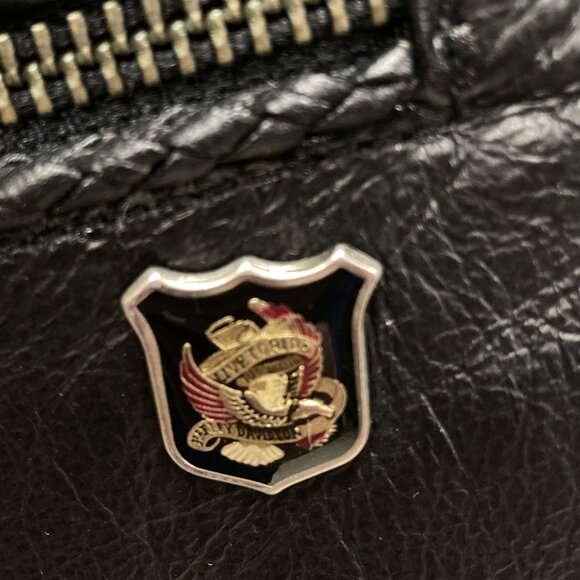 Harley Davidson Black Leather Biker‎ Vest, Women's Large, Embroidered Logo, NEW - Picture 5 of 12